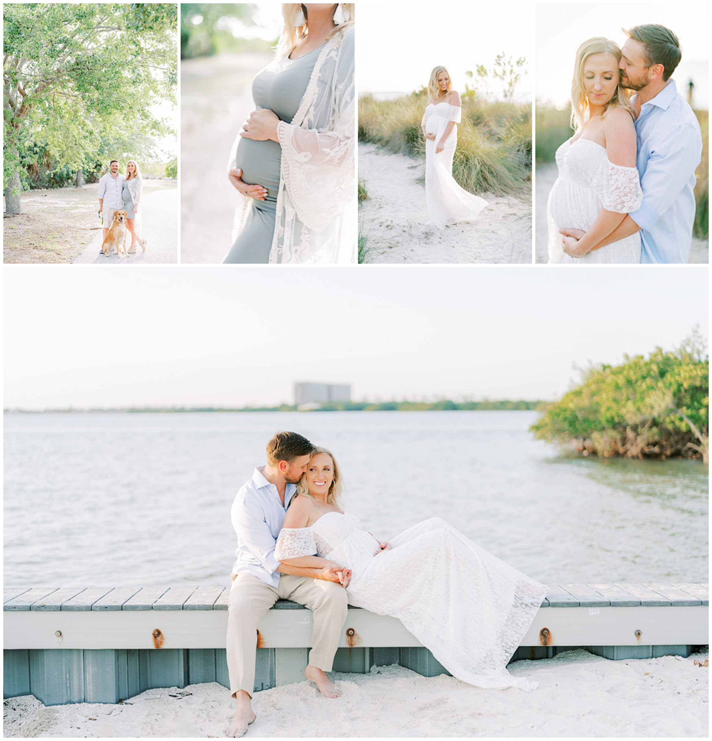 dreamy engagement maternity session