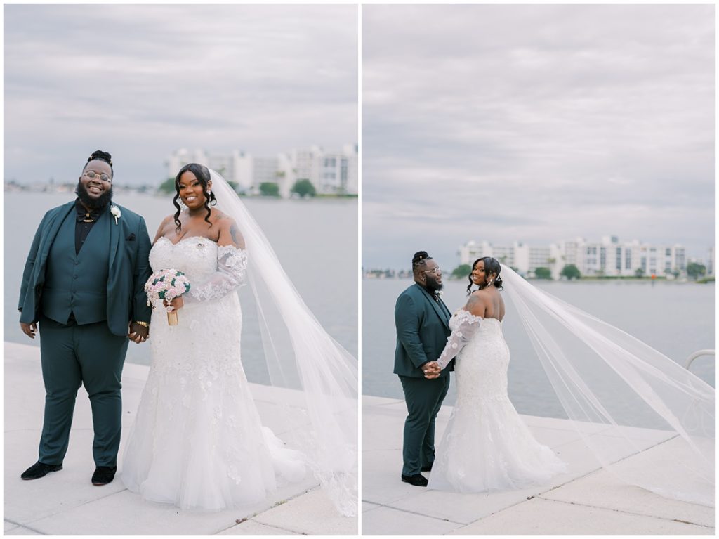 Stylish Florida Waterfront Wedding