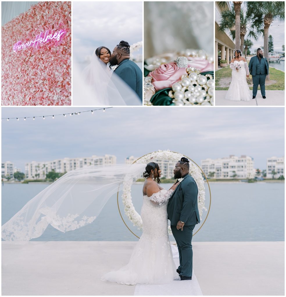 Stylish Florida Waterfront Wedding